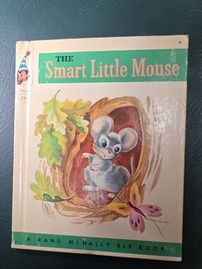 **The Smart Little Mouse Children's Storybook - Cream & Green**